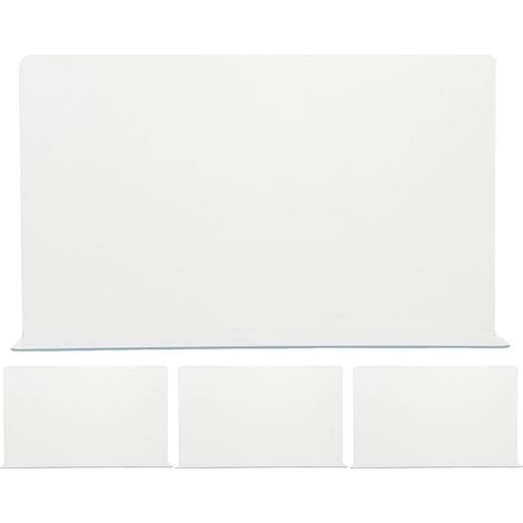 Lot de 4 Protections Anti-Éclaboussures d'angle Transparentes en PVC (1/5)