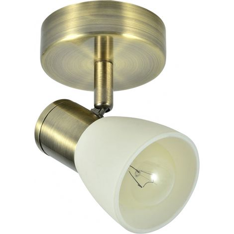 FABRILAMP AKUNADECOR Faretto da bagno dorato Modello Cholo 1xe14 (1/2)