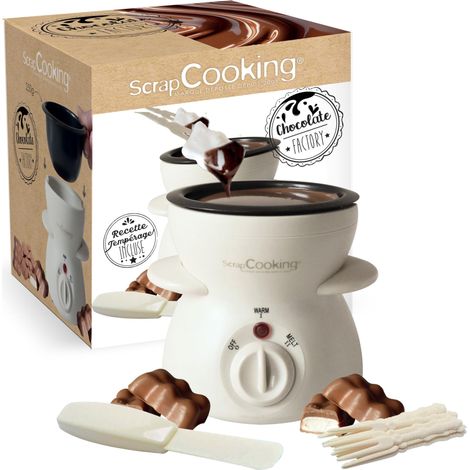Appareil Fondue à Chocolat - Pour 2 à 4 Personnes - Machine Fondue Chocolat Électrique - Idée Cadeau Pâtisserie Cuisine - 3895 (1/5)