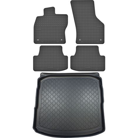 Set di tappetini in gomma per auto e tappetino per bagagliaio per Audi A3 III 8V berlina dal 09.2013 al 03.2020. (1/5)