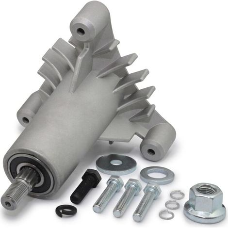 Cuscinetto di supporto lama per tosaerba Husqvarna – Compatibile con attacco a 5 stelle – Metallo argento – Lunghezza 10 cm – Per larghezze di taglio da 36" a 42" (1/5)