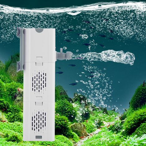Filtro per acquario da 25 W, 1500 l/h, pompa sommergibile con filtrazione e ossigenazione multifunzionale per acquari idroponici di tartarughe Betta e altri pesci.