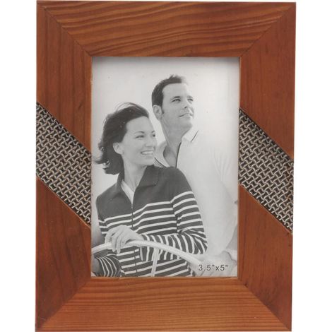 Verzierter, stehender Bilderrahmen aus Holz, 14 x 17,7 cm (1/3)