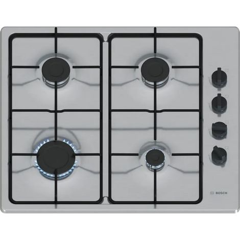 Bosch PBP6B5K80 piano cottura a gas inox 4 fuochi (1/5)
