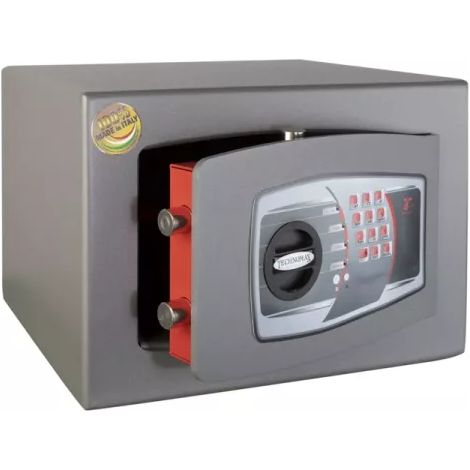 TECHNOMAX – Coffre-fort à fixer à combinaison électronique digitale, 4 pênes, 31 L, 28x40x35 cm