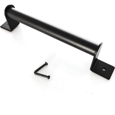 A-Crezuo Schwerlast-Schiebetürgriff, schwarz, Kohlenstoffstahl, 9" Schiebetürgriff