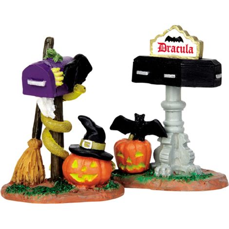 LEMAX CASSETTE POSTALI - MONSTER MAILBOXES, SET OF 2 COD 44740