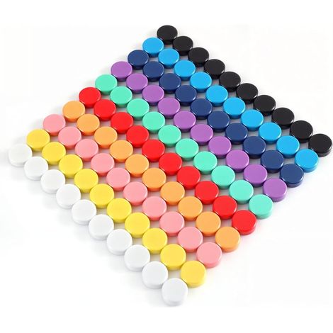 Petits aimants réfrigérateur pour bricolage, frigo, adultes, ronds pour tableau blanc, bureau, casier. (1/5)