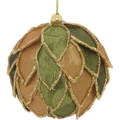 SDN PLF PÉTALOS ORO VERDE 8CM - Feeric lights & christmas (1/5)
