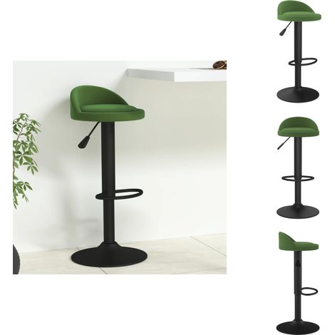 Tabouret de bar Vert foncé Velours - Tabouret De Bar - Tabourets De Bar - Chaise De Comptoir - Chaises De Comptoir (1/5)