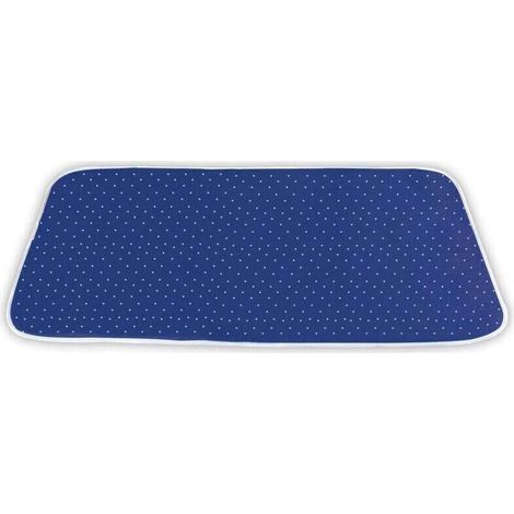 pair Nappe de repassage , Couverture de repassage, Réflexion de chaleur, Film alu pour bloquer la chaleur, Coton Eco Tex Standard, 130x65 cm, Bleu (1/4)