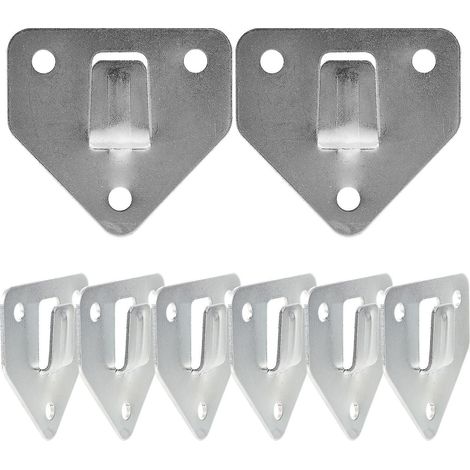 KLVGTIFS PU - Lot de 8 supports muraux robustes pour extincteurs (6,2 x 6,2 cm).
