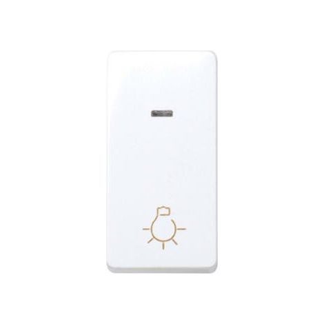 Pulsador luz estrecho con luminoso Simon 27 Play  Blanco (1/3)
