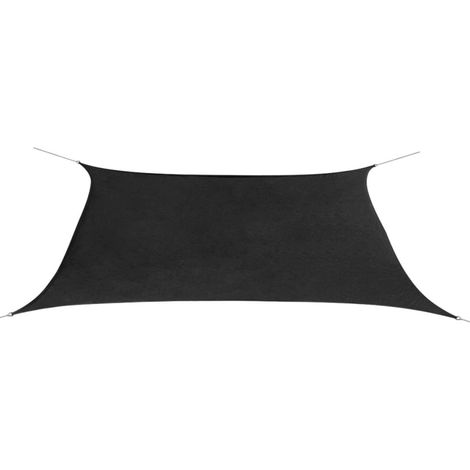 Toldo de vela rectangular tela Oxford gris antracita 2x4 m vidaXL