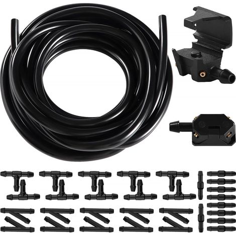 Car Windscreen Washer Hose Kit with Hose 3 m, 2 Sprinklers and 30 Fittings (1/5)