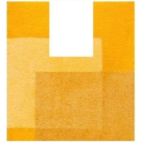 Alfombra de baño CROSSOVER 55x55cm Amarillo Spirella
