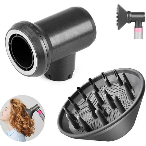 Applicable Diffuseur et adaptateur pour Dyson Airwrap Styler HS01 HS03 HS05, transformez-le en pièces de rechange pour sèche-cheveux, diffuseur pour sèche-cheveux (1/5)