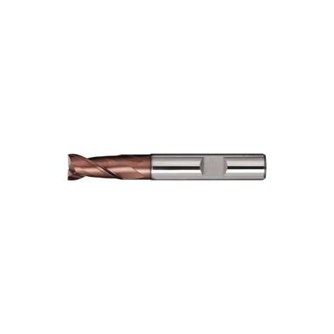 Fresa  de ranurar  DIN  6527L  Tipo N  D.3mm  Longitud de  corte 10mm  VHM  TiAlN  HB  Z.2  TECWERK (1/2)