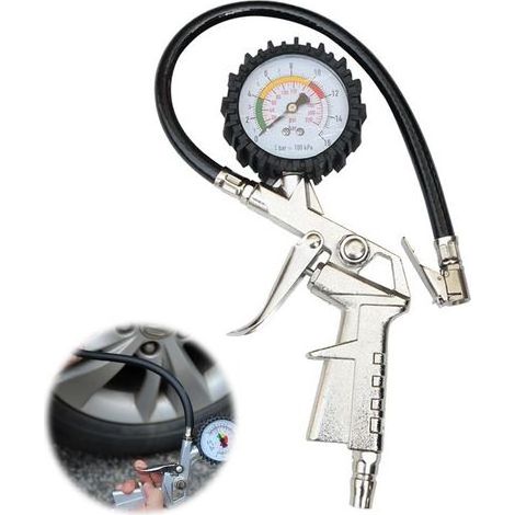 Reifendruckmesser, Reifendruckmessgeräte, digitales Druckmessgerät, Reifendruckpistole, Reifendruckprüfer, Autoreifen-Aufblasgerät mit LCD-Bildschirm für Autos, Motorräder und Fahrräder (1/5)