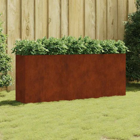 Hochbeet 200x40x80 cm Cortenstahl (1/5)