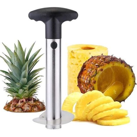 Épluche-ananas - YSTP - Éplucheur trancheur en acier inoxydable - Poignée amovible - Compatible lave-vaisselle (1/4)