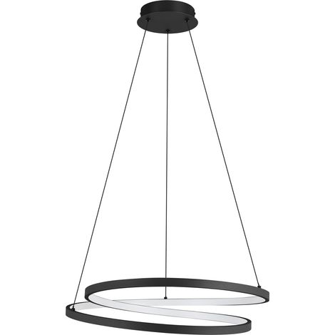Suspension luminaire LED Ruotale, lustre cercle pour salon et salle à (1/5)