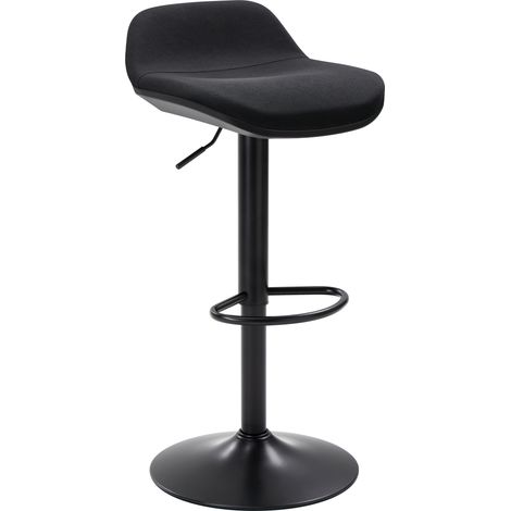 IWMH Tabouret debout, Tabouret réglable en hauteur, aide ergonomique pour rester debout, Tabouret de bureau pivotant à 360° avec dossier bas - Noir (1/5)