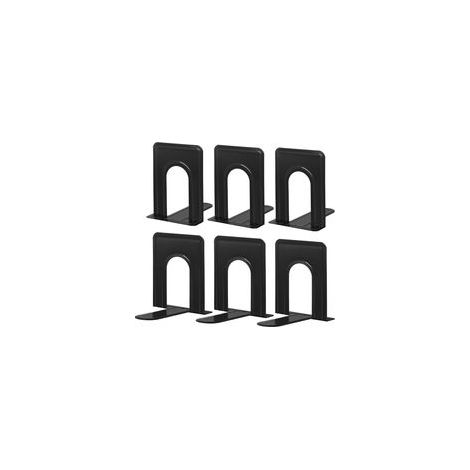 6 pièces Paires de Serre Livres en métal antidérapants pour Ranger des Livres, pour Bureau, Maison, Cuisine, 14,8 x 12,4 x 16,5 cm(noir)