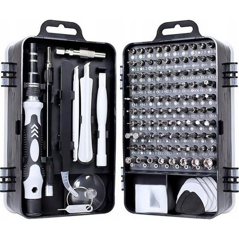 Jeu de mini-tournevis et mini-embouts pour ordinateur portable 115W1 (1/4)