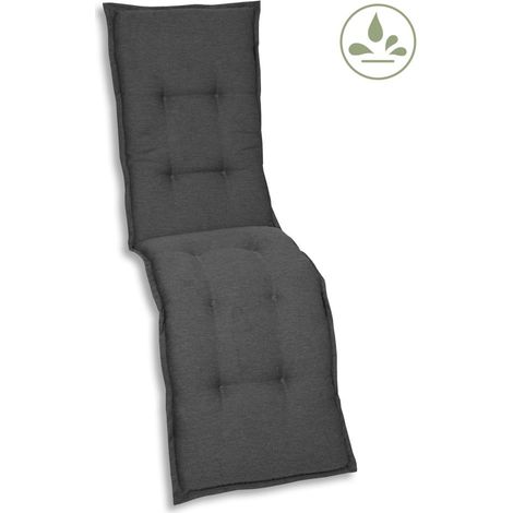 GO-DE Relax-Auflage 170 cm x 50 cm x 7 cm, grau, anthrazit Auflage (1/3)