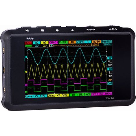 Oscilloscope numérique portable à mémoire, petit mini oscilloscope portable de table à quatre canaux pour la maintenance automobile (1/4)