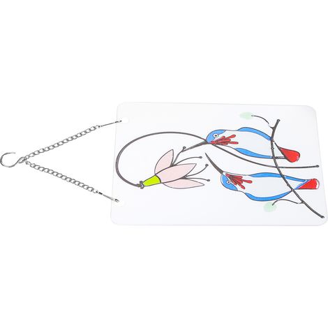 Décoration Murale Oiseaux en Céramique Bleue - Mobile Suspendu pour Intérieur, Fenêtre ou Jardin - Idée Cadeau Déco Maison (1/5)