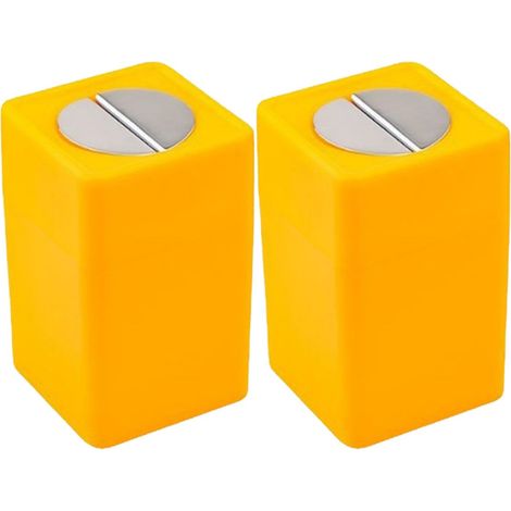 Lot de 2 Boîtes à Lames Usagées Compactes en Matéiau Solide, Petite Boîte de angement Sécuisée pou Lames Cassées, Potable et éutilisable, pou Usage Domestique (1/4)