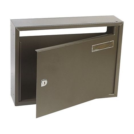 Decayeux – Boîte aux lettres commerciale 2400x300 – Fixation murale – Acier galvanisé – Ouverture frontale – Résistante aux intempéries