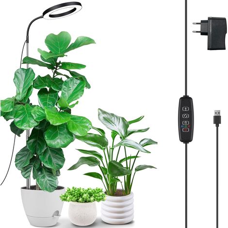 Full Spectrum Led Horticultural Light, 72 LEDs Indoor Plant Lamp, 160 cm Large Horticultural Growth Lights with 360° Gooseneck, Timer 3/9/12H, Adjustable Height, 10 Brightness, 3 Modes (1/5)
