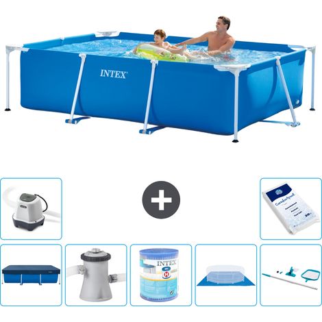Intex Piscine Tubulaire Rectangulaire - 260x160x65 cm - 8-pièces S40093 (1/5)