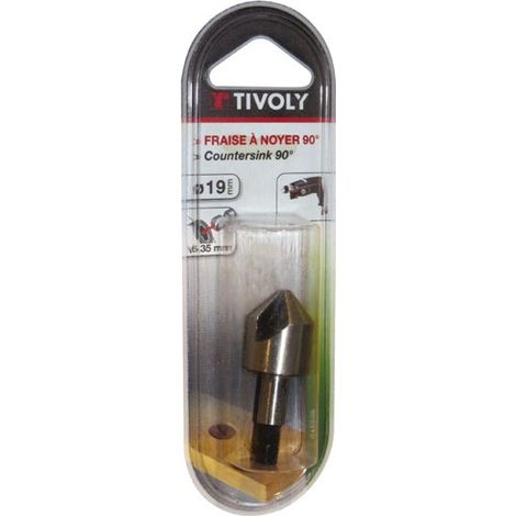 Conischer Carbon-Fräser für Holz P/bois D19mm Tig.6.35mm - Tivoly