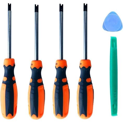 Lot de 4 tournevis U type fourche U 1,7 mm 2,0 mm 2,3 mm 2,6 mm Kit de tournevis antidérapant de précision avec outil à main magnétique multifonction (1/2)