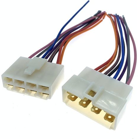 Original importierter Kfz-Steckverbinder 1,25 mm², Stecker und Buchse, achtadriger Kfz-Steckverbinder. (1/4)