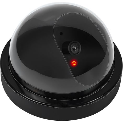 Fausse caméra de sécurité avec Lampe LED Clignotante (1/4)