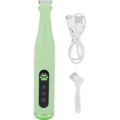 Tondeuse électrique pour pattes de chien, rasoir de sécurité pour animaux de compagnie, rasoir pour chat, pour la maison et le magasin, vert (1/5)