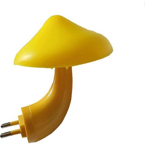 dirigéVeilleuse en forme de champignon avec capteur de lumière—lumière chaude-Interrupteur automatique (1/5)