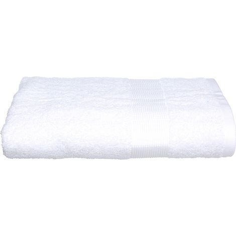 Serviette Éponge 100x150cm 450gr, Couleur Blanc. (1/2)