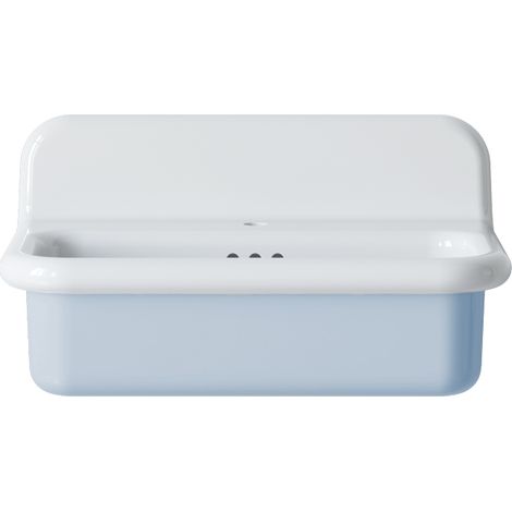 Retro-Waschbecken aus Keramik, 70 cm – True Colors Lite – Mittlere Größe – Pastell-Himmelblau (1/2)