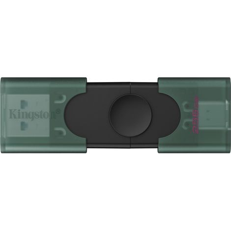 Kingston Technology DataTraveler DuoG2 USB-Stick 256 GB USB Type-A / USB Type-C 3.2 Gen 1 (3.1 Gen 1) Schwarz, Grün (1/4)