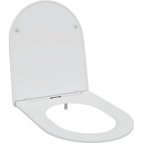 vidaXL Asiento de WC Blanco 47 x 36 x 3,4 cm Duroplast (1/2)
