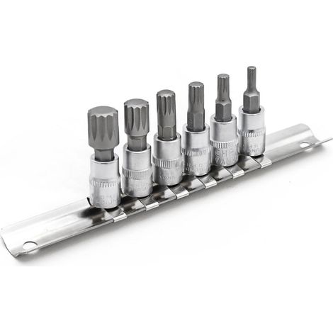 Steckschlüsseleinsätze Innenvielzahn XZN M4-M12 für 1/4" Antrieb, CR-V/S2 Stahl (1/3)