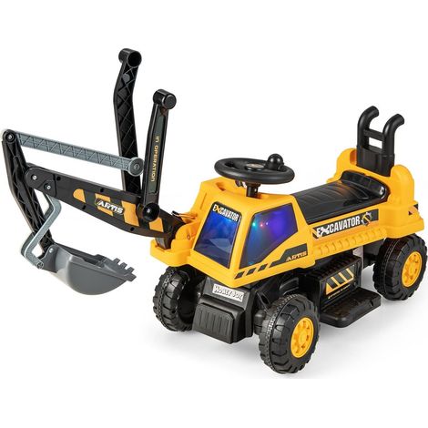 Kids Electric Ride on Digger 6V Battery Powered Construction Toy Car Excavator (1/5)