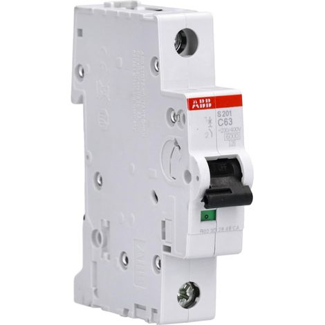 Interruttore automatico 1P C 63A 6kA AC S201-C63 2CDS251001R0634 (1/3)