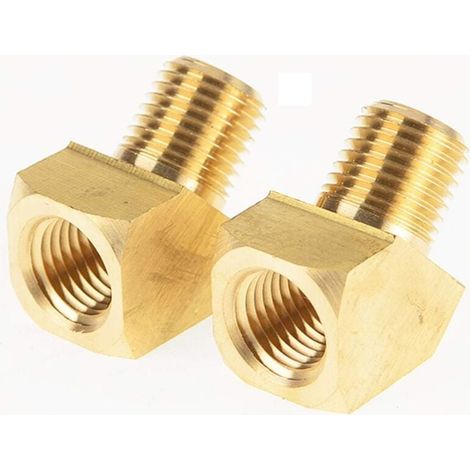 1/8 NPT Male to 45 Degree Female Elbow Brass Fittings MUMU (1/4)